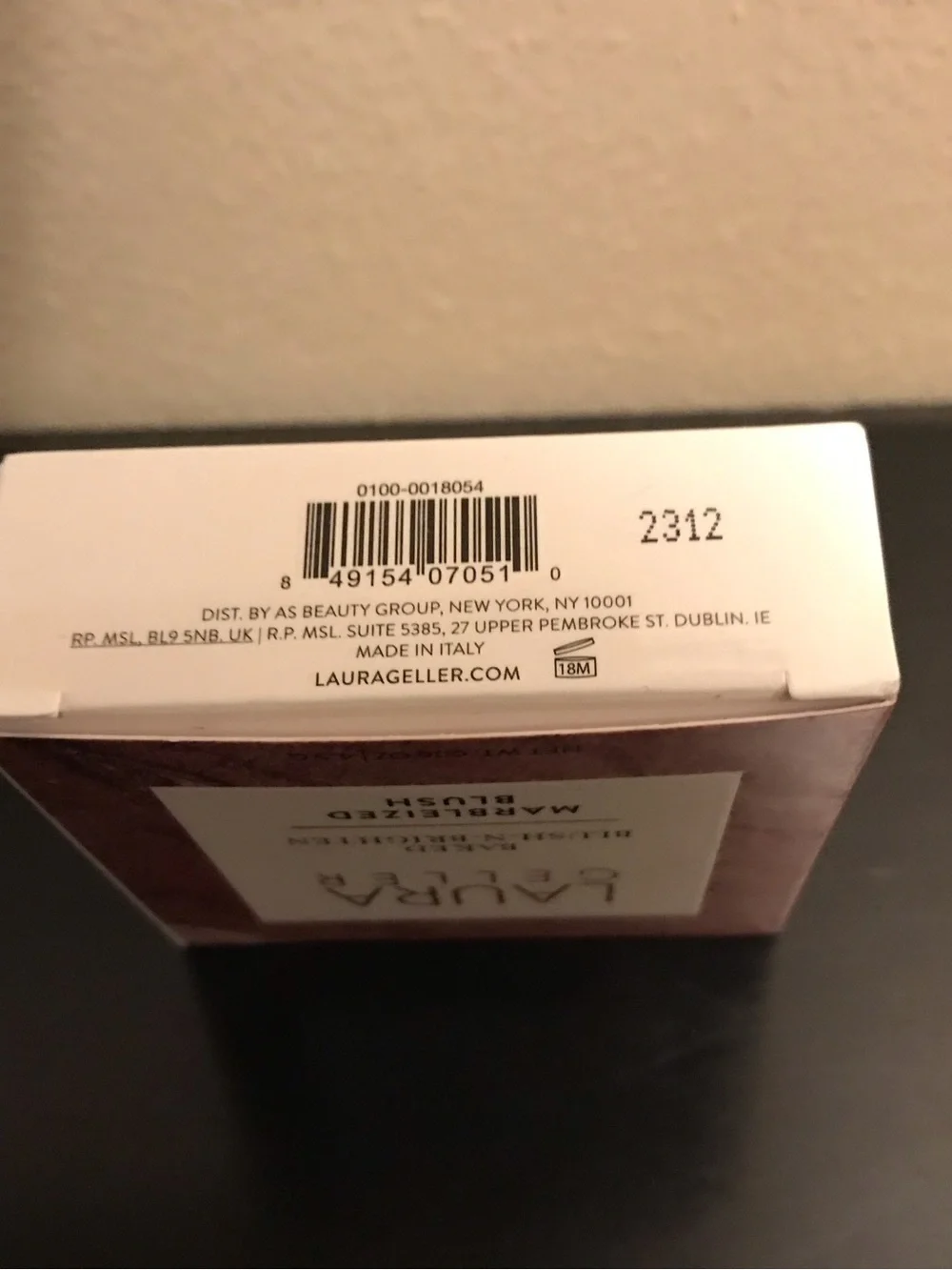 Laura Geller Baked Marbleized Blush - Pink Down to Earth Satin Finish.